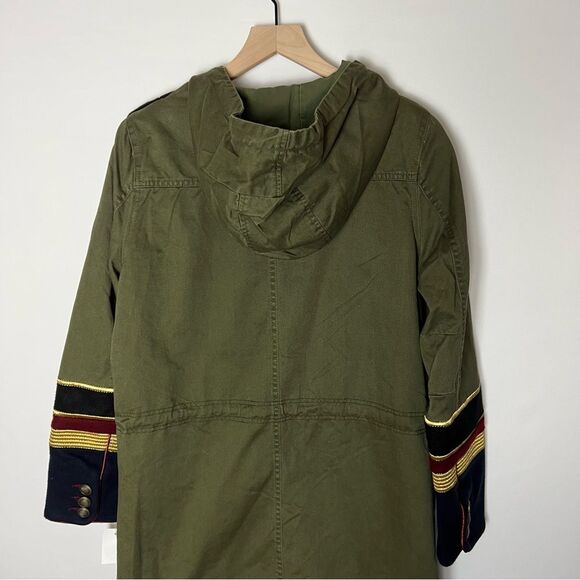 Blank NYC Women’s Military Contrast Cuff Zip Hooded Jacket - Picture 13 of 15